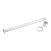 Burgtec Trek Session 194mm Rear Axle Rhodium Silver