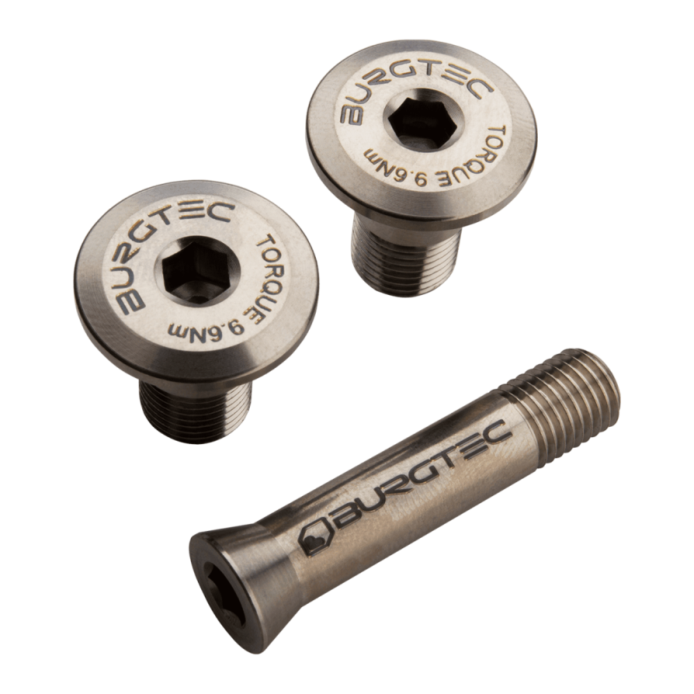 Burgtec Evil Titanium Shock Bolts - Upper Trunnion + Lower