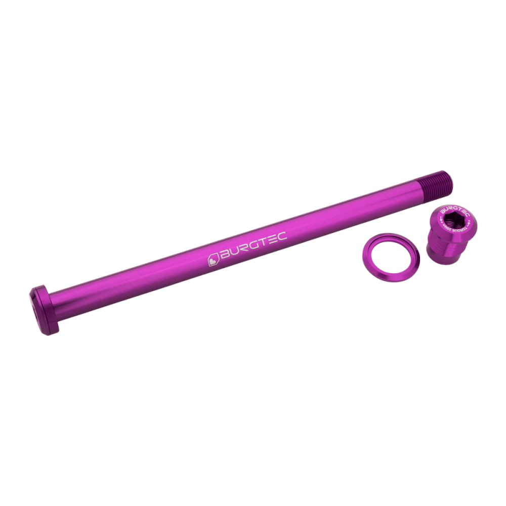 Burgtec Pivot 185.3mm Rear Axle - Iron Bro Orange