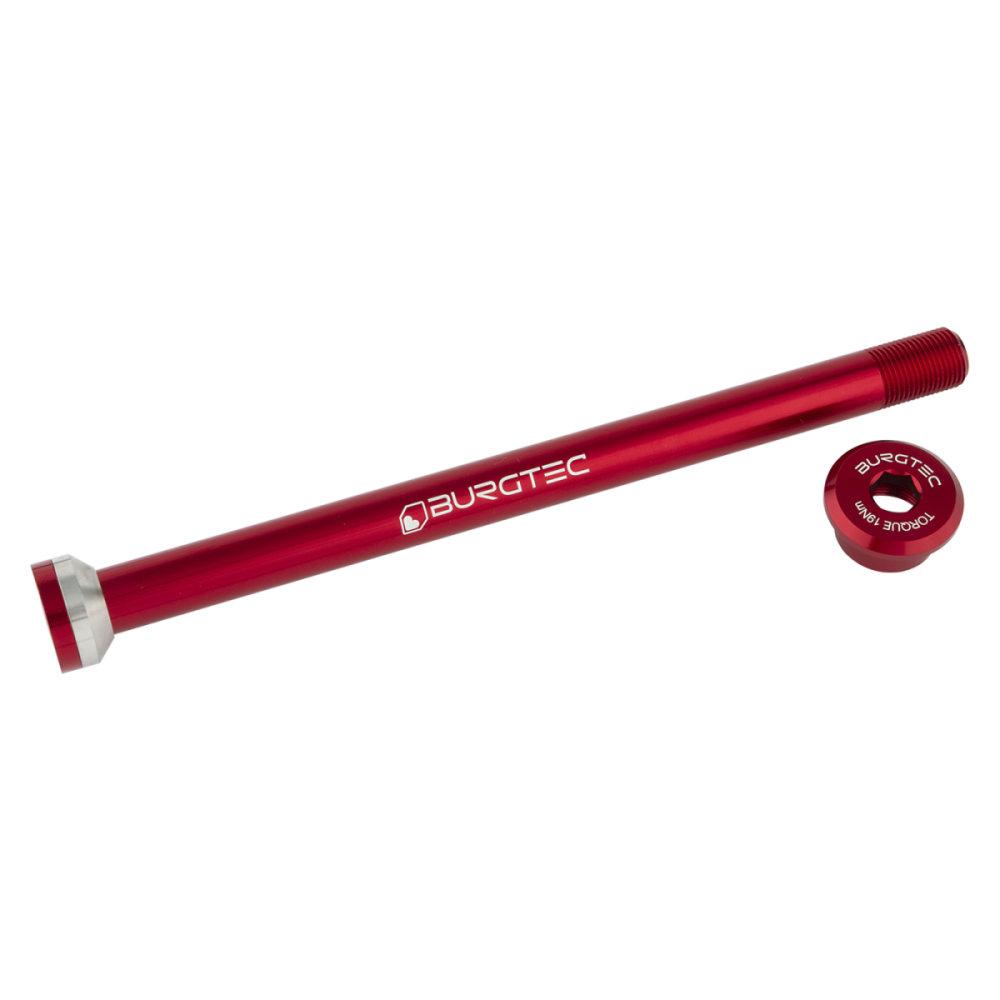 Burgtec Transition 171mm Rear Axle - Race Red