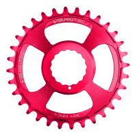 Burgtec 3mm Offset Thick Thin Chainring for Race Face Cinch - 32T - Toxic Barbie Pink