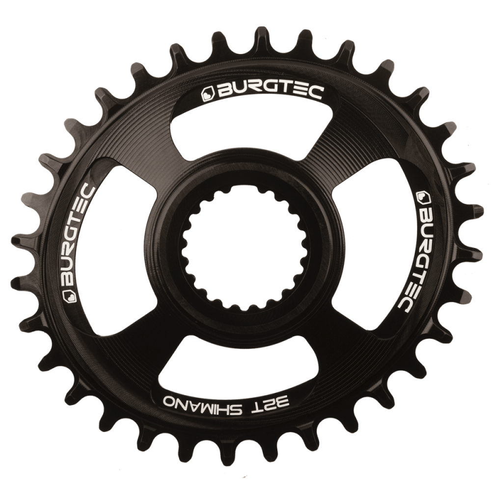 Burgtec Oval Shimano Direct Mount Thick Thin Chainring - 30T - Kash Bronze