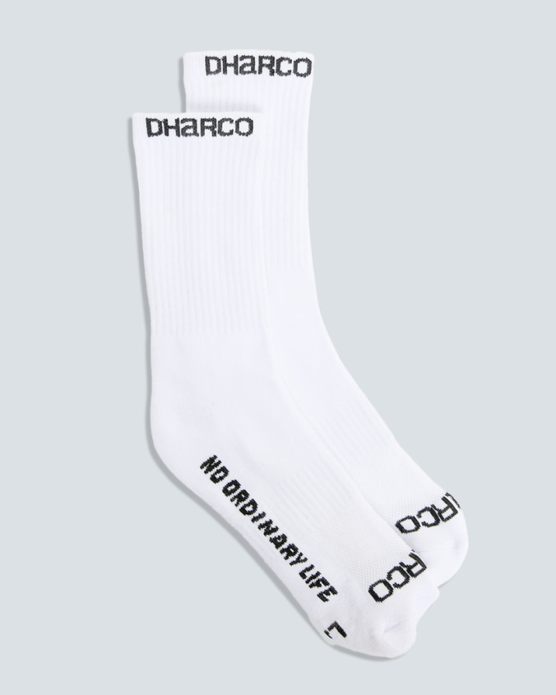 Dharco Crew Socks | White