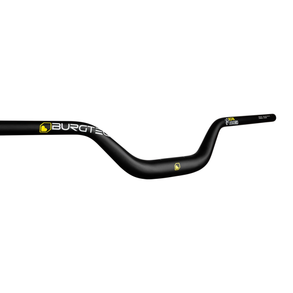 Burgtec Ride High Josh Bryceland Signature Alloy Handlebar - 35mm Clamp - 80mm Rise, Black