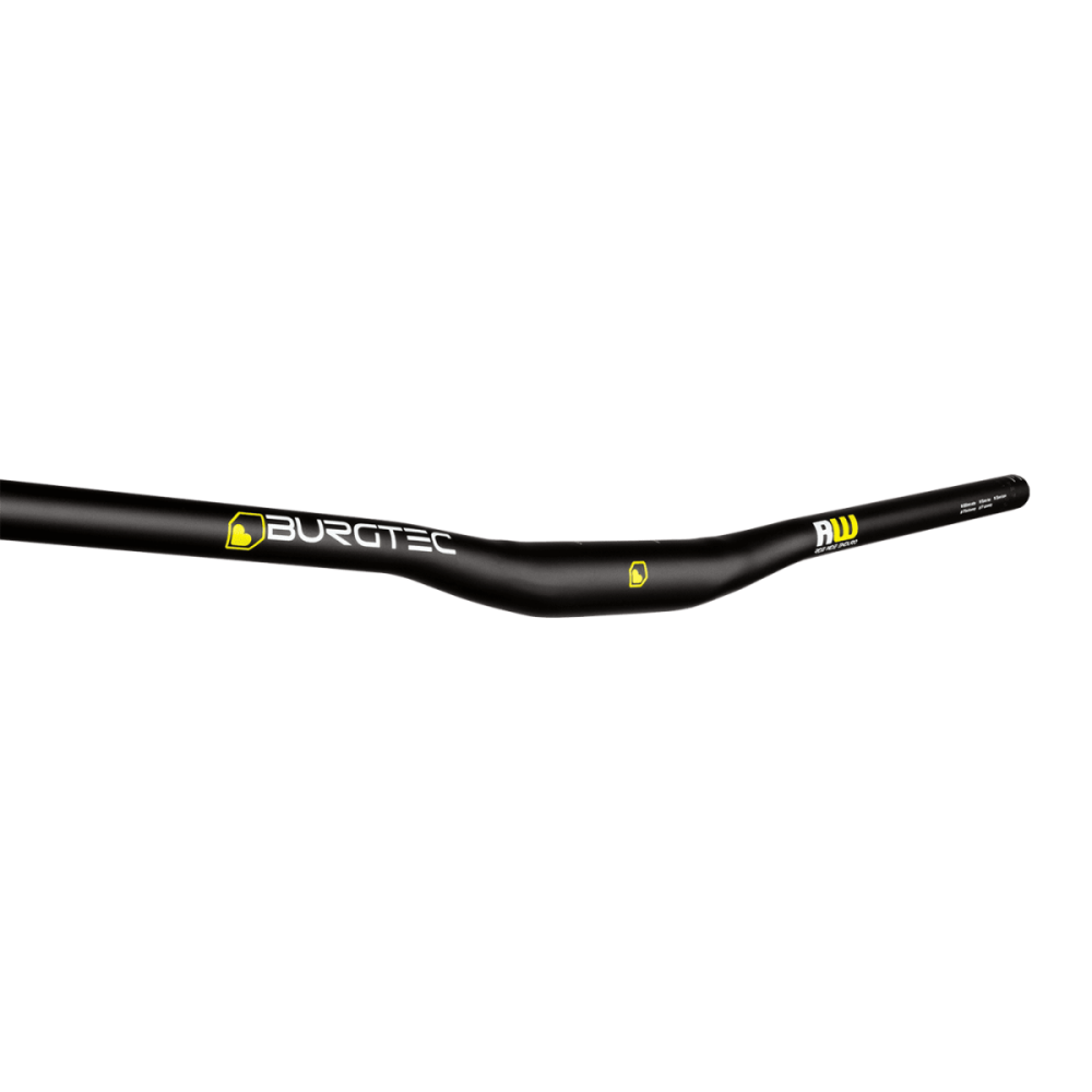 Burgtec Ride Wide Alloy Enduro Handlebar - 35mm Clamp - 15mm Rise, Black