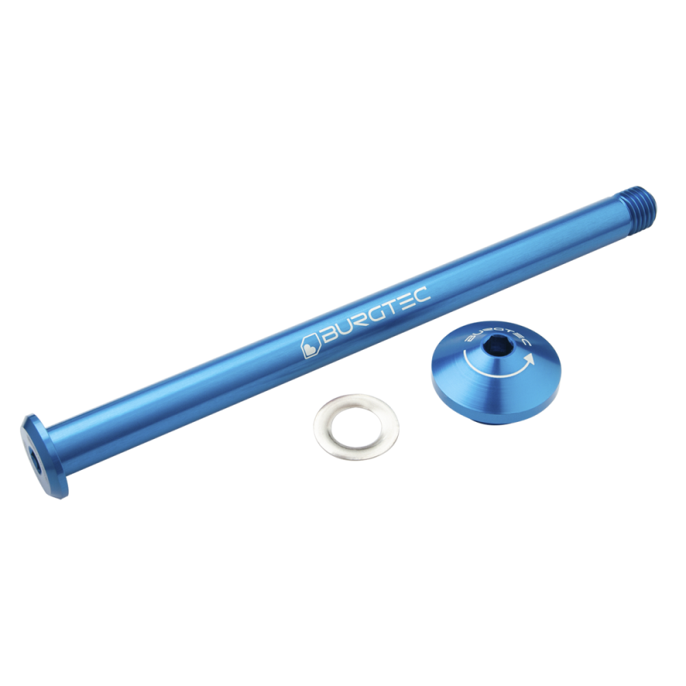 Burgtec Yeti 171mm Rear Axle - Race Red
