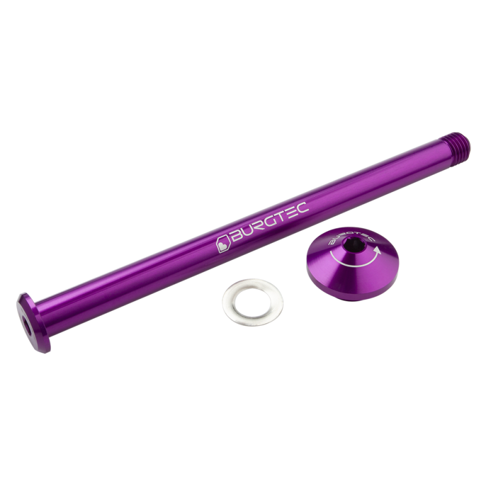 Burgtec Yeti 171mm Rear Axle - Race Red