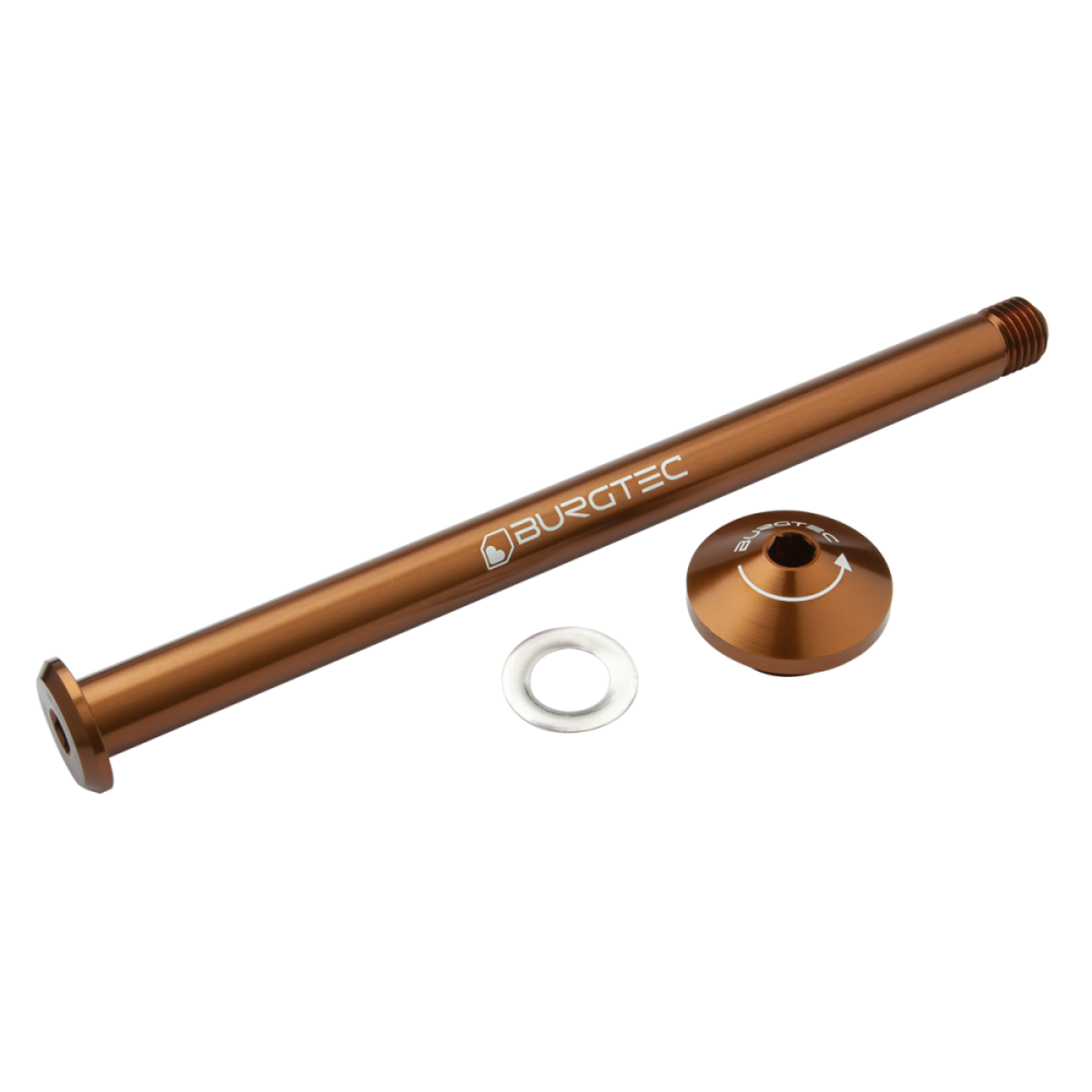 Burgtec Yeti 171mm Rear Axle - Race Red