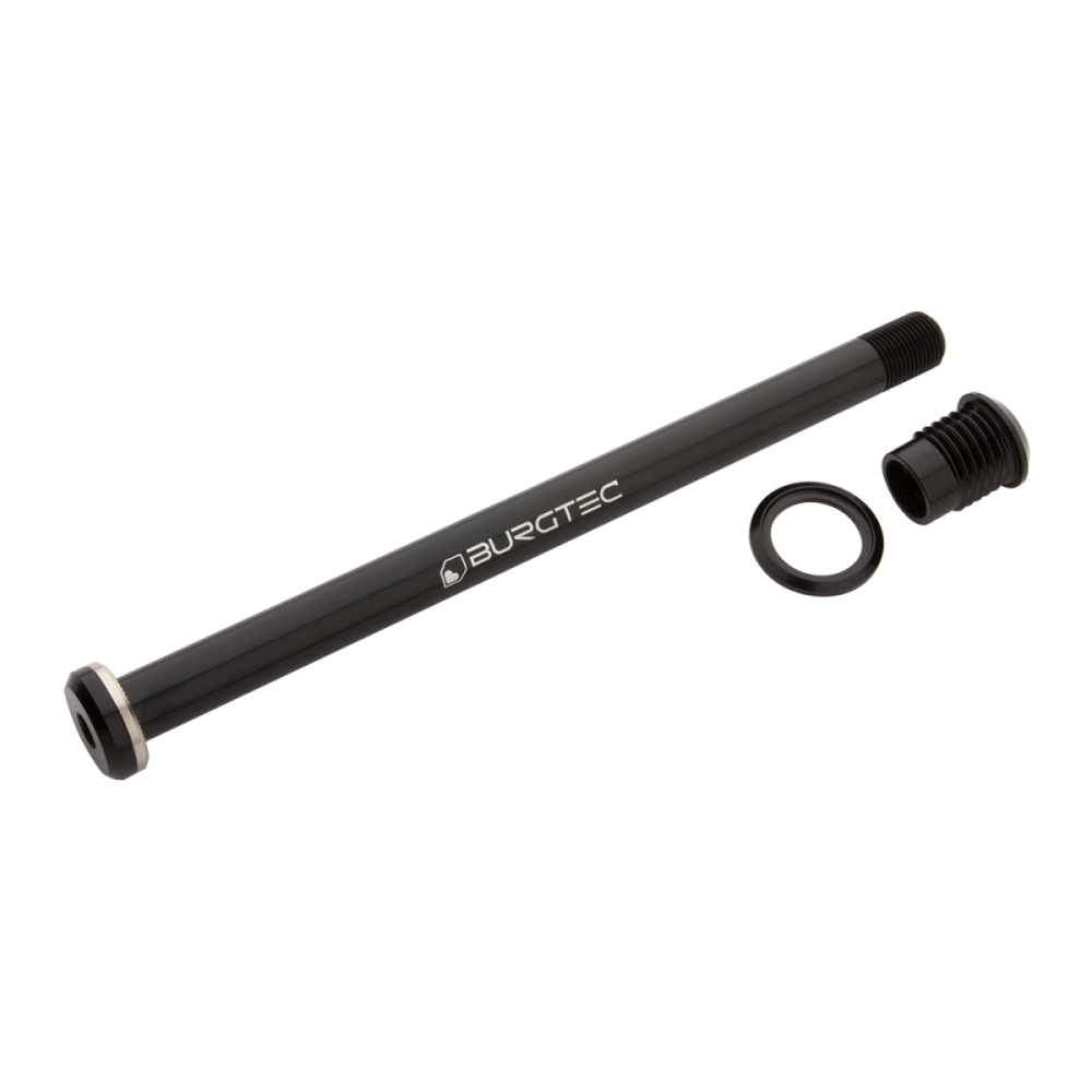 Burgtec Santa Cruz 173.7mm Rear Axle - Rhodium Silver