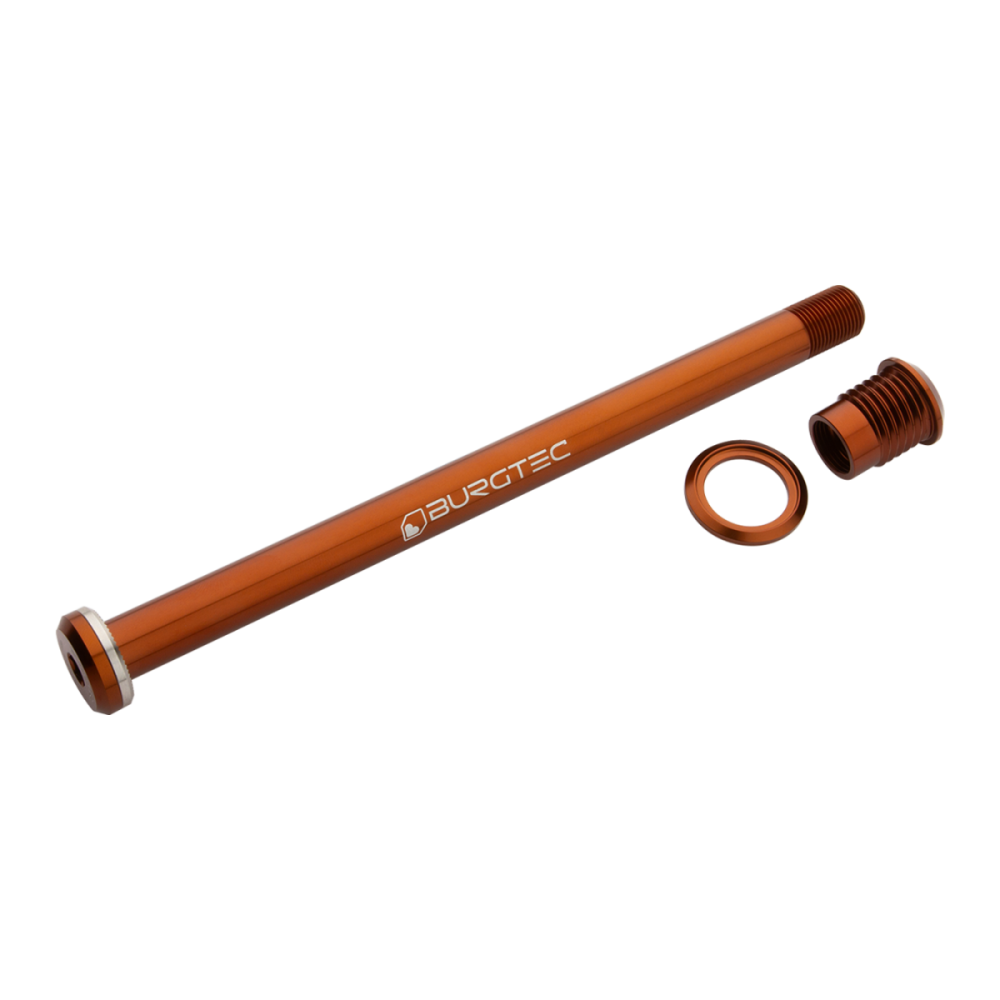 Burgtec Santa Cruz 173.7mm Rear Axle - Rhodium Silver