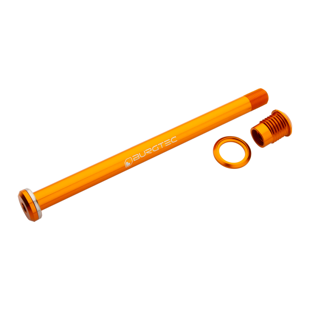 Burgtec Santa Cruz 173.7mm Rear Axle - Rhodium Silver