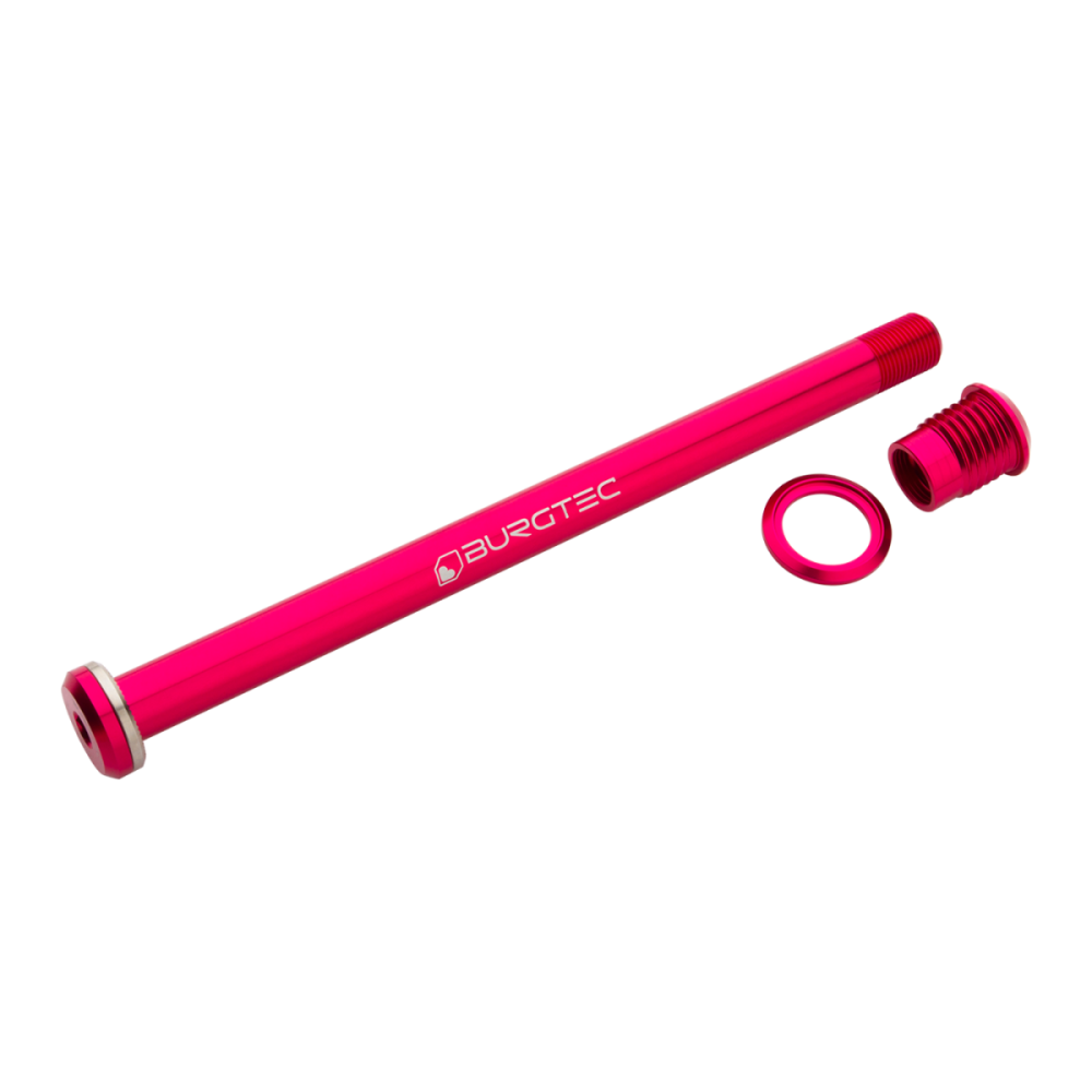 Burgtec Santa Cruz 173.7mm Rear Axle - Rhodium Silver