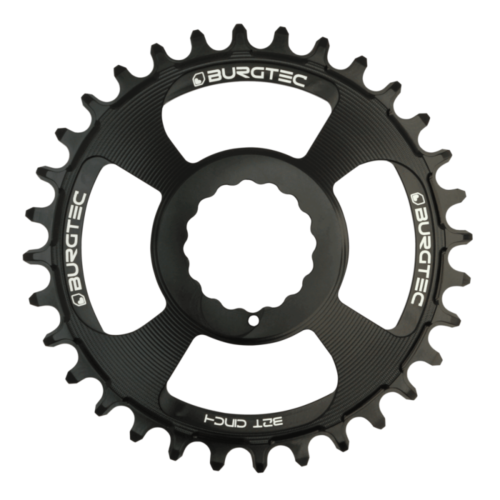 Burgtec 3mm Offset Thick Thin Chainring for Race Face Cinch- 30T - Bullion, Burgtec Bullion Gold