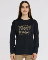 Dharco Womens Long Sleeve Tech Tee | Black