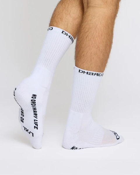 Dharco Crew Socks | White