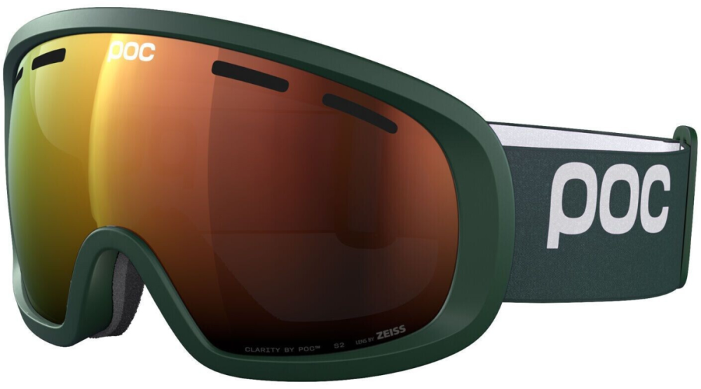 POC FOVEA MID - Pargasite Green, Pargasite Green/ Partly Sunny Orange, One Size