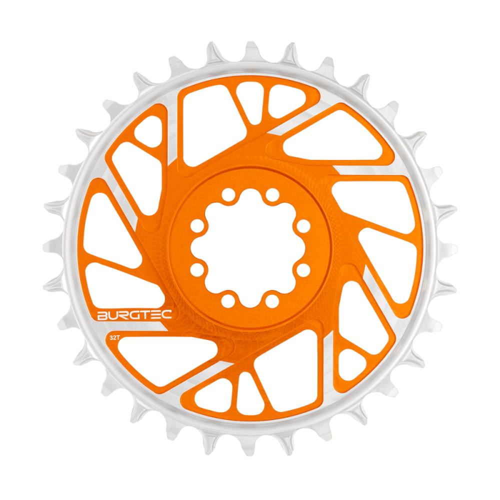 Burgtec 3mm Offset Thick Thin Chainring for SRAM 8-Bolt - 34T - Black, Burgtec Black