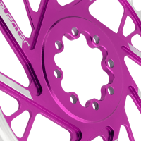 Burgtec 3mm Offset Thick Thin Chainring for SRAM 8-Bolt - 28T - Iron Bro Orange