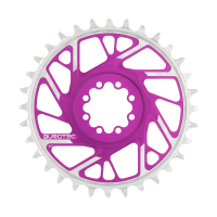 Burgtec 3mm Offset Thick Thin Chainring for SRAM 8-Bolt - 28T - Iron Bro Orange