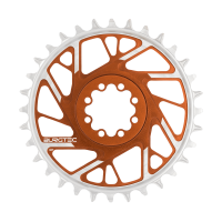 Burgtec 3mm Offset Thick Thin Chainring for SRAM 8-Bolt - 28T - Iron Bro Orange