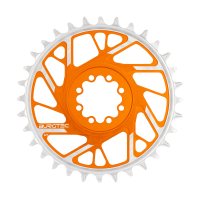 Burgtec 3mm Offset Thick Thin Chainring for SRAM 8-Bolt - 28T - Iron Bro Orange