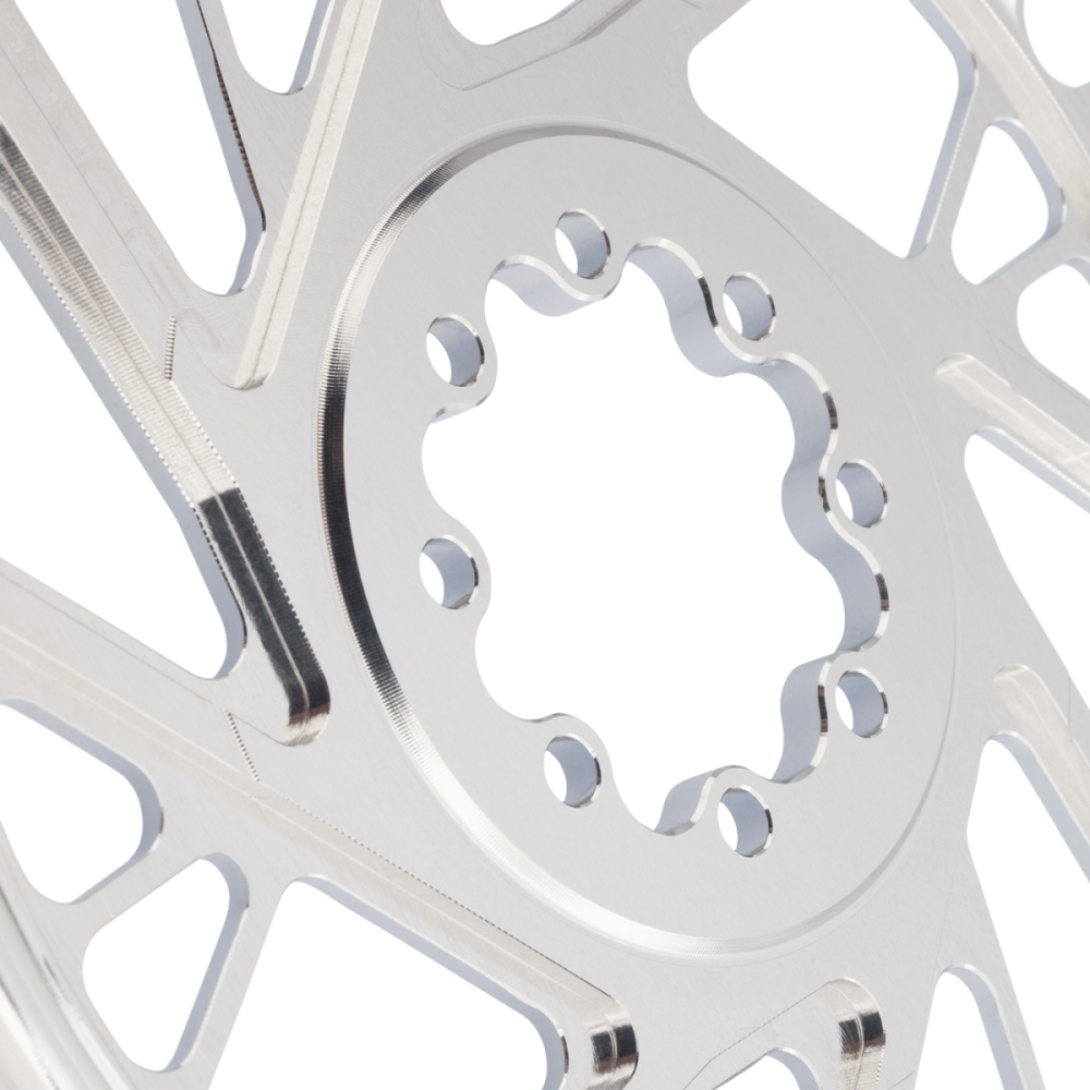 Burgtec 3mm Offset Thick Thin Chainring for SRAM 8-Bolt - 28T - Iron Bro Orange