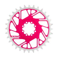 Burgtec 3mm Offset Thick Thin Chainring for SRAM 8-Bolt - 28T - Iron Bro Orange